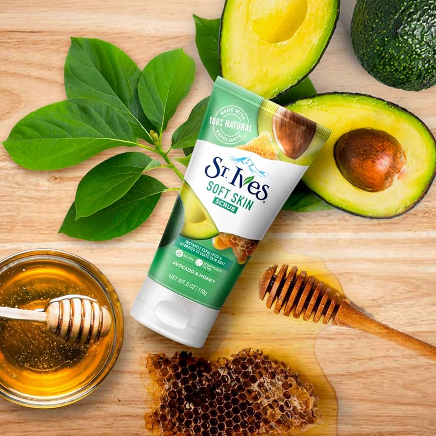 ST.Ives Soft Skin Avocado & Honey Face Scrub - 170gm