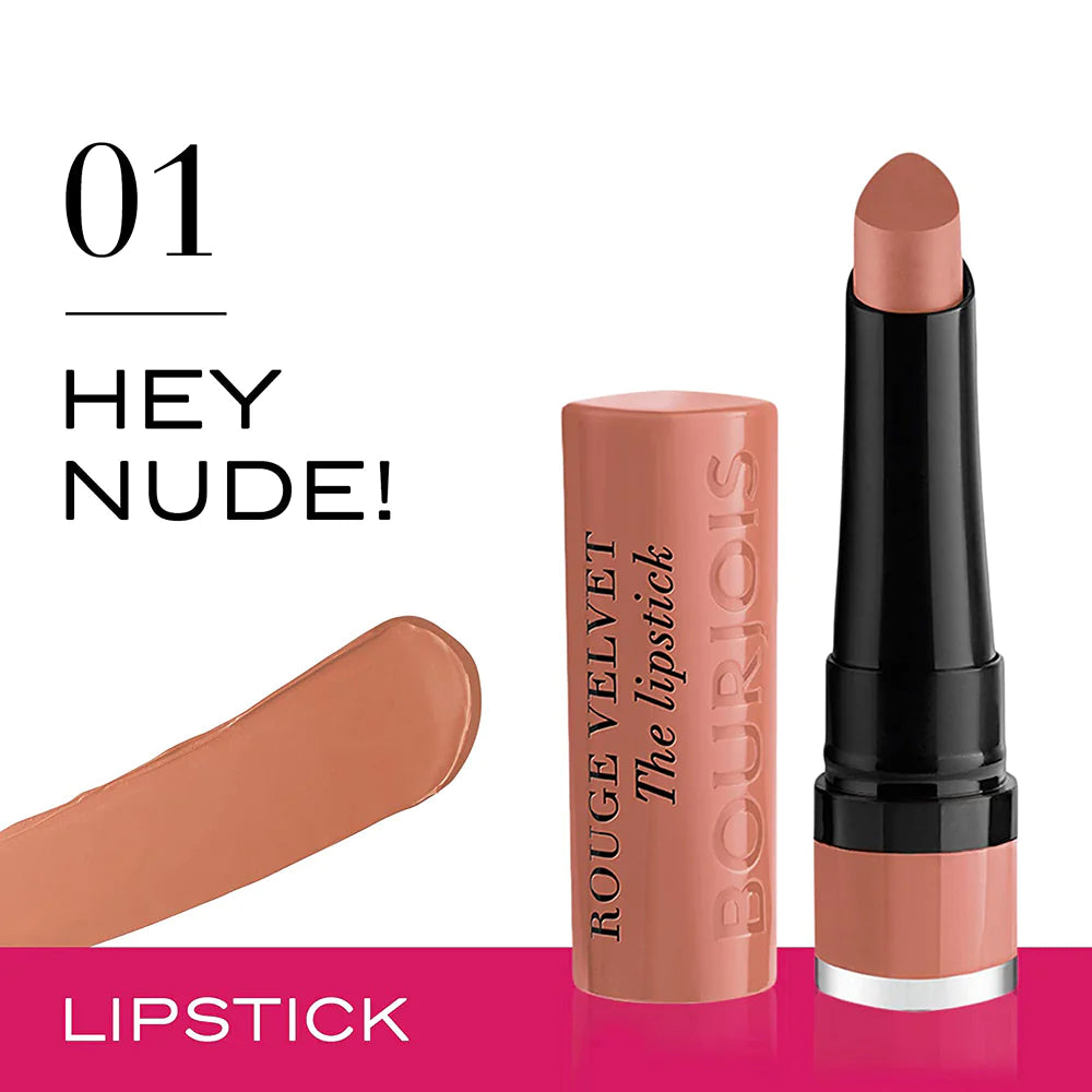 Bourjois Rouge Velvet The Lipstick - 01 Hey Nude