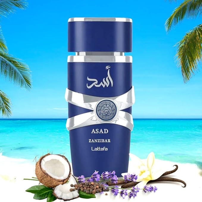 Asad Zanzibar by Lattafa for Men - Eau de Parfum - 100ml