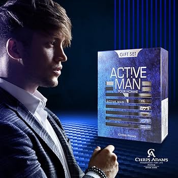 Active Man Gift Set by Chris Adams - Eau de Parfum - (100ml EDP + Deodorant 200ml)