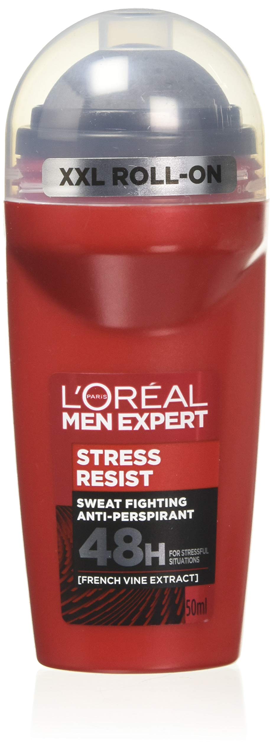 L'oreal XXL Stress Resist Sweat Fighting 48H Deodorant Roll on | with French Vine extract- 50ml