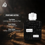 Ramz Silver by Lattafa for Men - Eau de Parfum - 100ml