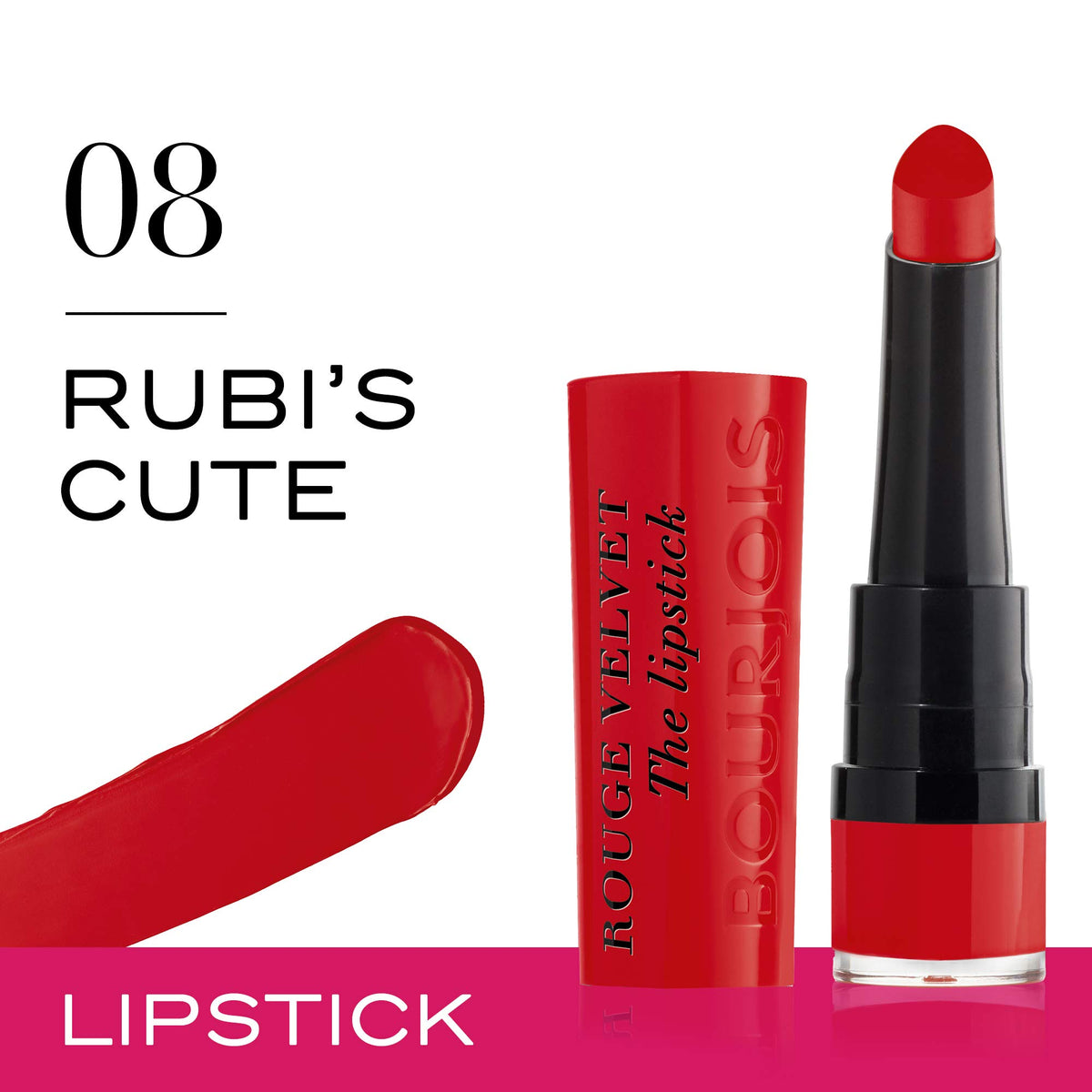 Bourjois Rouge Velvet The Lipstick - 08 Rubi’s Cute