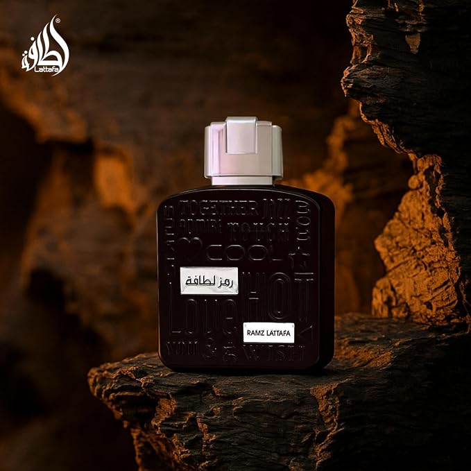Ramz Silver by Lattafa for Men - Eau de Parfum - 100ml