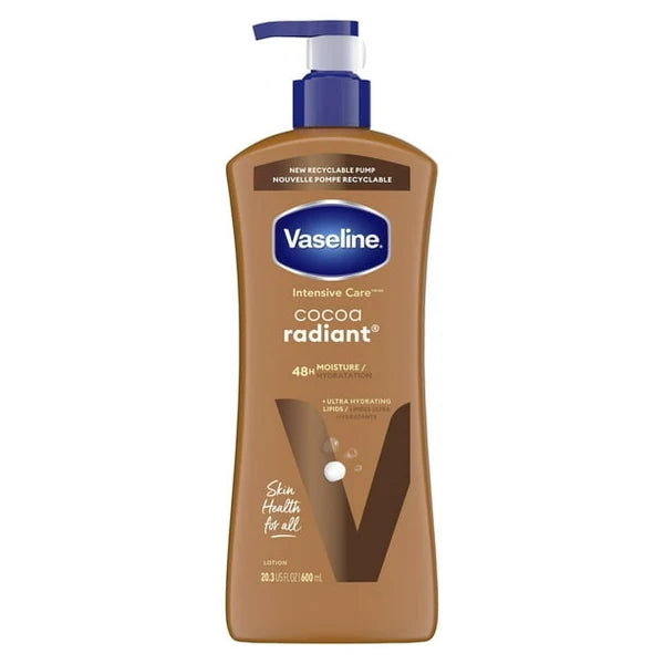 Vaseline Intensive Care Cocoa Radiant 48H Moisture Body Lotion with Cocoa Butter – 600ml