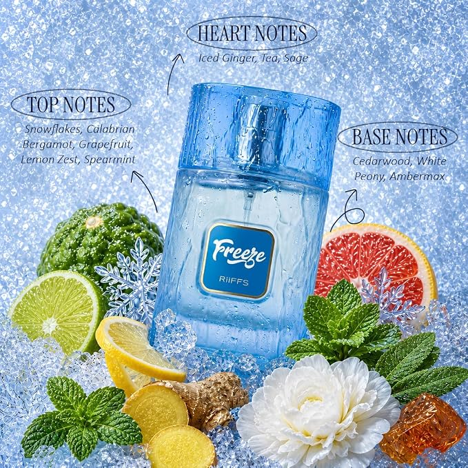 Freeze by Riiffs Perfumes for Unisex - Extrait de Parfum - 100ml