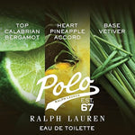 Polo 67 by Ralph Lauren for Men - Eau De Toilette - 100ml