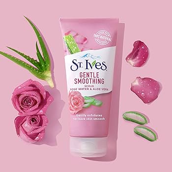 St.Ives Gentle Smoothing Rose Water & Aloe Vera Scrub -170g