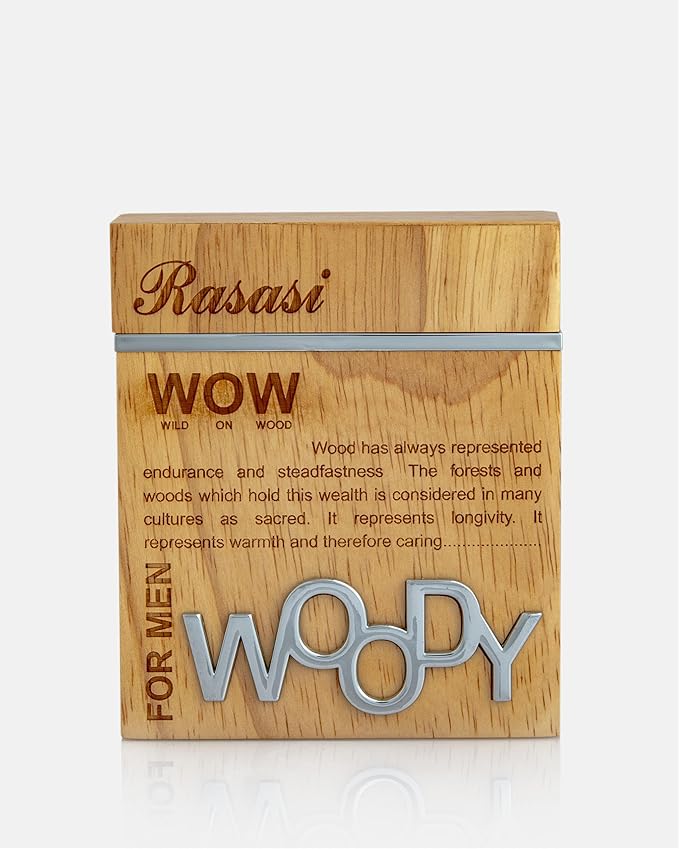 Wow Woody by Rasasi for Men - Eau De Parfum - 60ml
