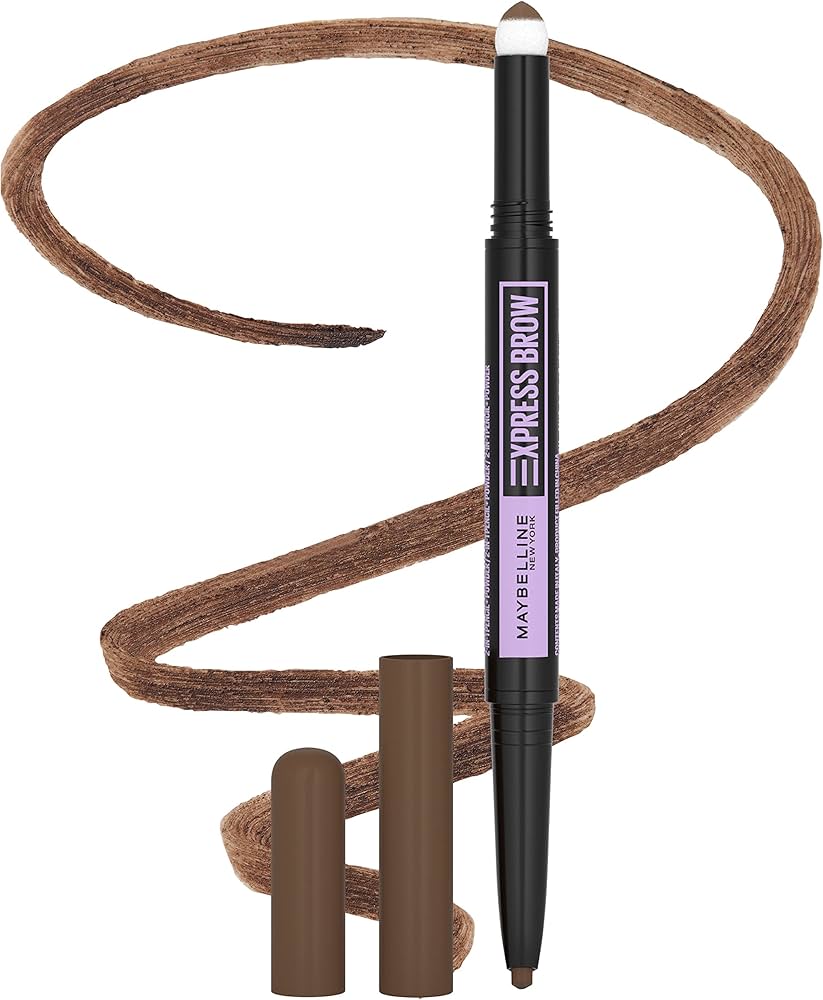 Maybelline New York Express Brow Duo Eyebrow Filling- Medium Brown