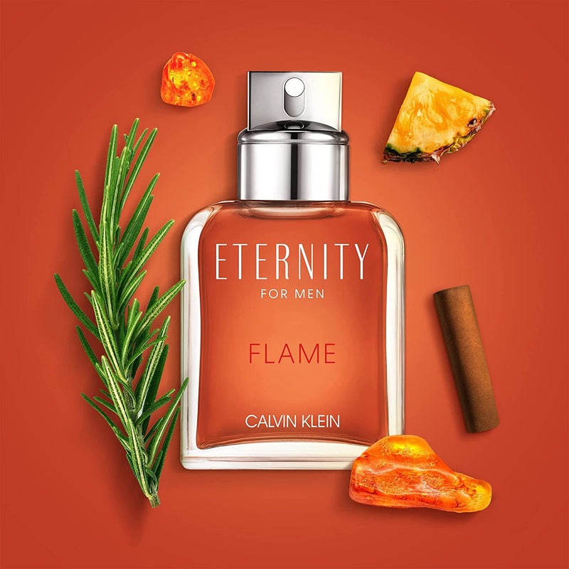 Eternity "Flame" For Men by Calvin Klein - Eau de Toilette , 100ml