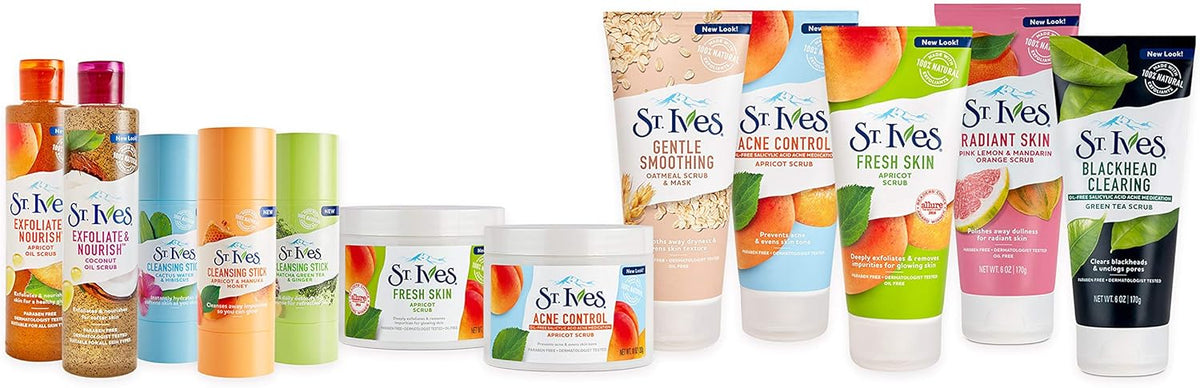 ST.Ives Oatmeal Scrub & Mask Gentle Smoothing "Paraben Free" 100% Natural - 170g