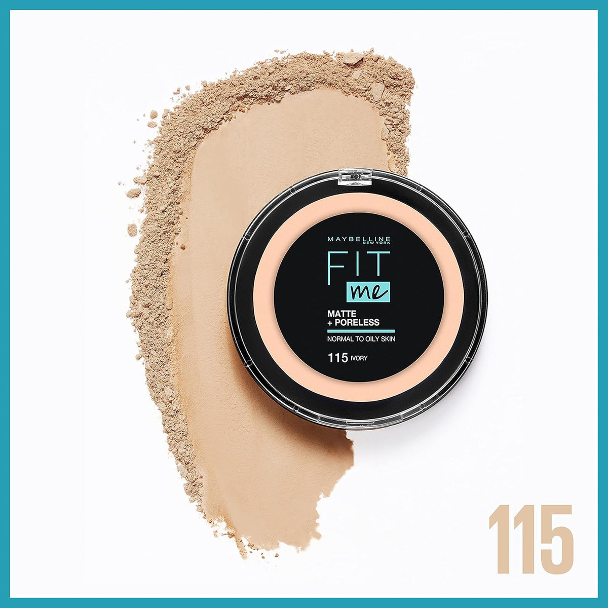 Maybelline Fit Me Matte and Poreless Compact Face Powder - 115 Ivory