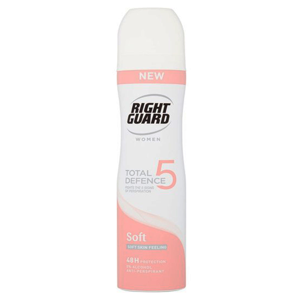 Right Guard Women Total Defence 5 SOFT 48H Anti Perspirant Deodorant -250 Ml