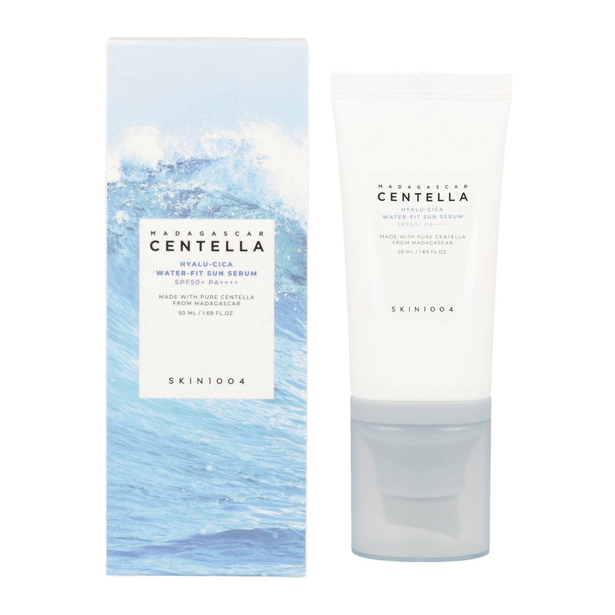 Serum Sunscreen Hyalu-Cica Water-Fit SPF50+ Madagascar Centella By SKIN1004 - 50ml