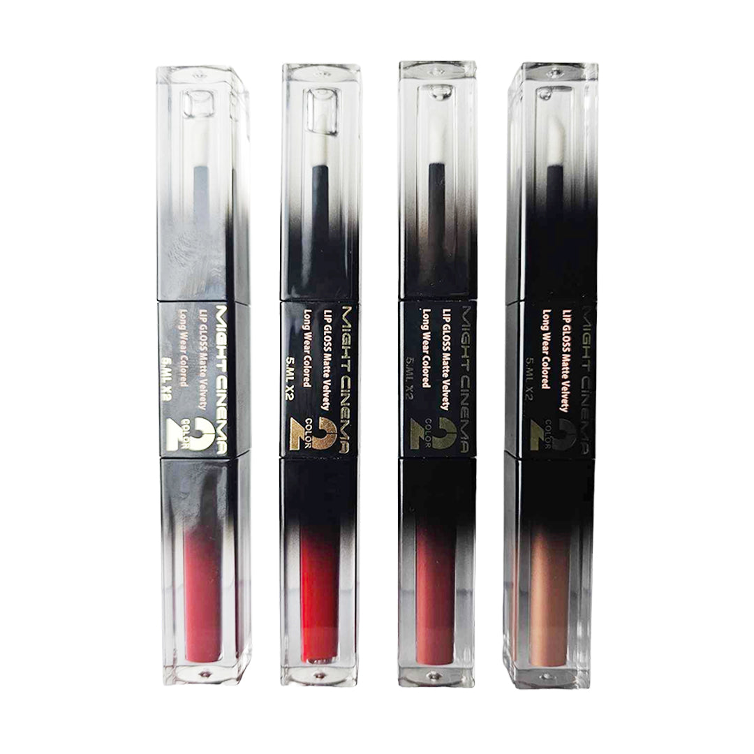 Might Cinema Long Wear Colored Lip Gloss Matte&Gloss ( 4Colors ) Set : B