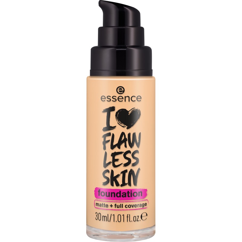 Essence I Love Flawless Skin Foundation Matte & Full Coverage - 50 Medium Ivory