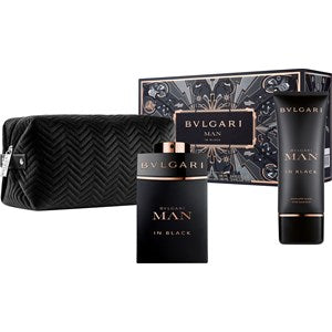 Bvlgari Man in Black Gift Set Parfum 100 ml + Aftershave Balm 100 ml + Pouche