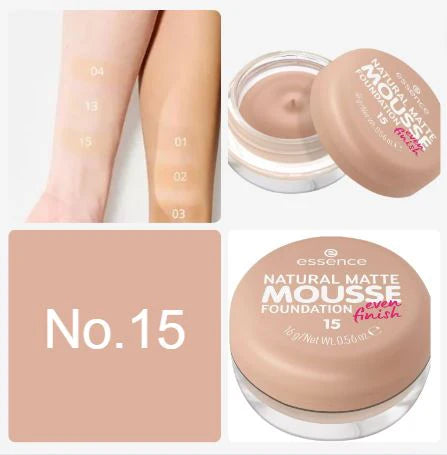 Essence Mousse Foundation Natural Matte Even Finish - NO : 15