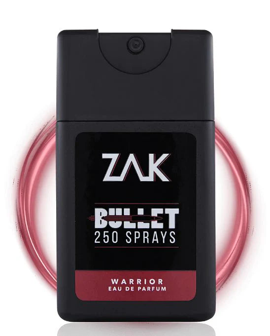 Zak Warrior Bullet 250 sprays for Men - Eau De Parfum - 25ml