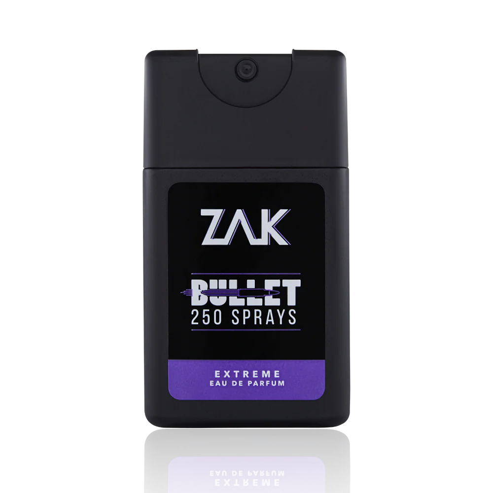 Zak Extreme Bullet 250 sprays for Men - Eau De Perfume - 25ml