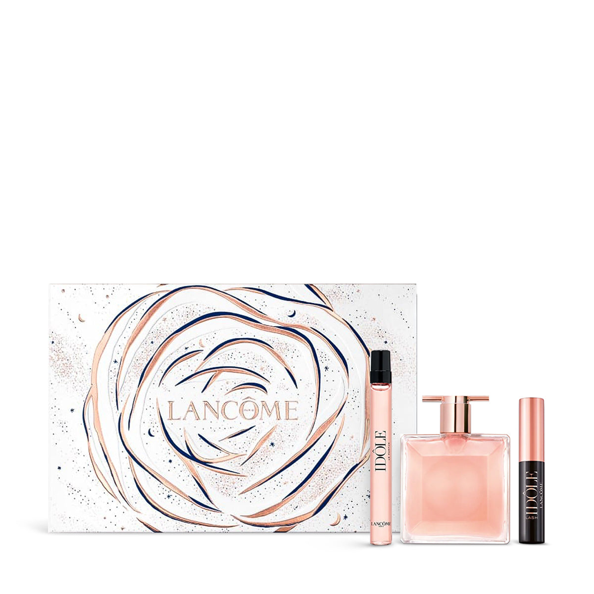 Idole Lancome for Women SET ( 25ml EDP Spray + 10ml Travel + Mascara 2.5ml )