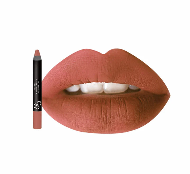 Golden Rose Matte Lipstick Crayon - No:18
