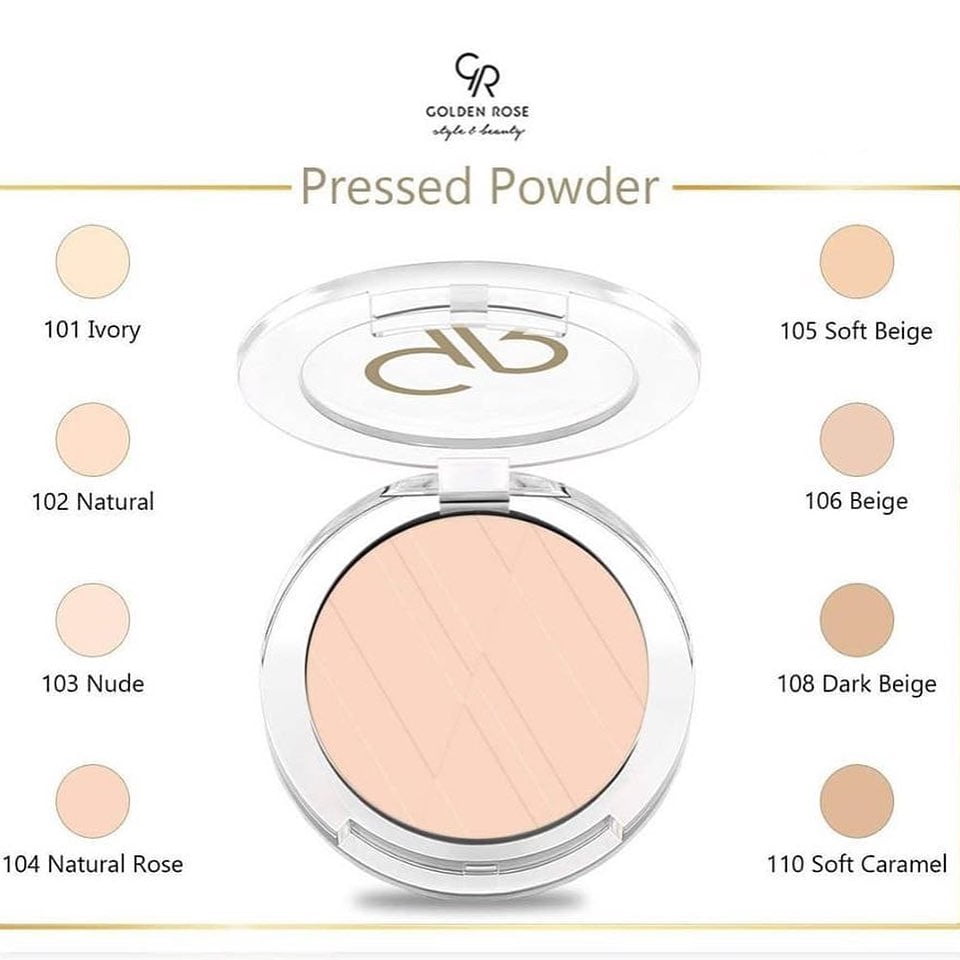 Golden Rose Pressed Powder - 103 Nude– Zacshop