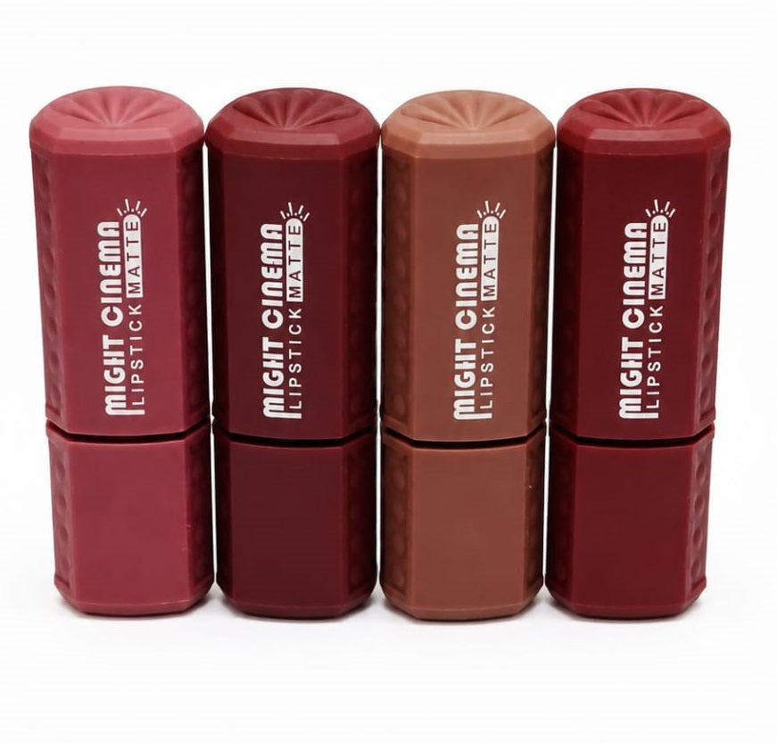 Set B - Might Cinema Lipstick Matte - 4 Pcs