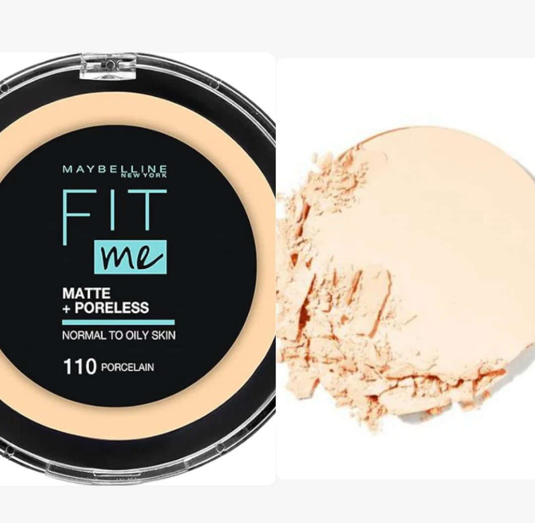 Maybelline Fit Me Matte and Poreless Compact Face Powder - 110 Porcelain