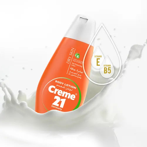 Creme21 Body Lotion for Dry Skin with Vitamin E & Aloe Vera -250ml