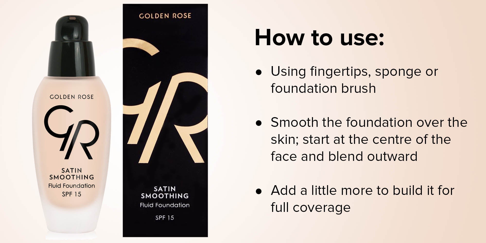 Golden rose Satin smoothing fluid foundation