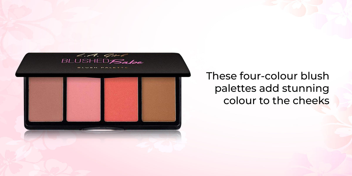 Blusher Palette "Blushed Babe" by L.A Girl - 4 Colors