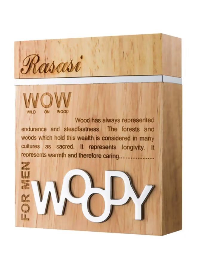 Wow Woody by Rasasi for Men - Eau De Parfum - 60ml