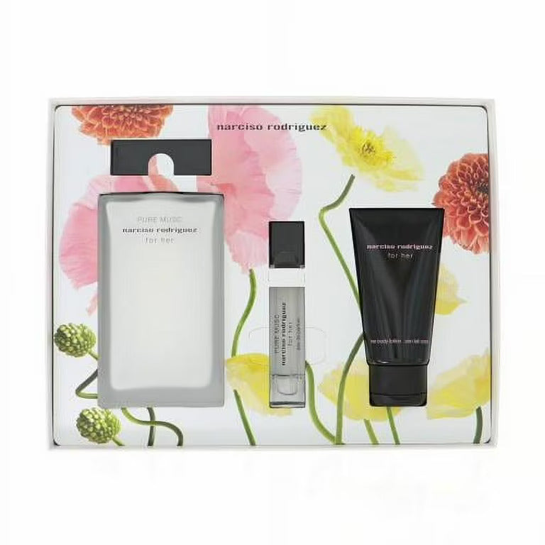 Pure Musc For Her Narciso Rodriguez Gift Set- Eau De Parfum - 3Pcs