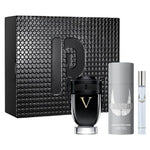Invictus Victory Gift Set by Paco Rabanne for Men - 3 Pcs , (100ml EDP + 10ml Travel + Deo 150ml)