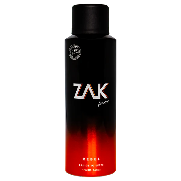 Zak Rebel Perfume Spray for Men - Eau De Toilette- 175ml