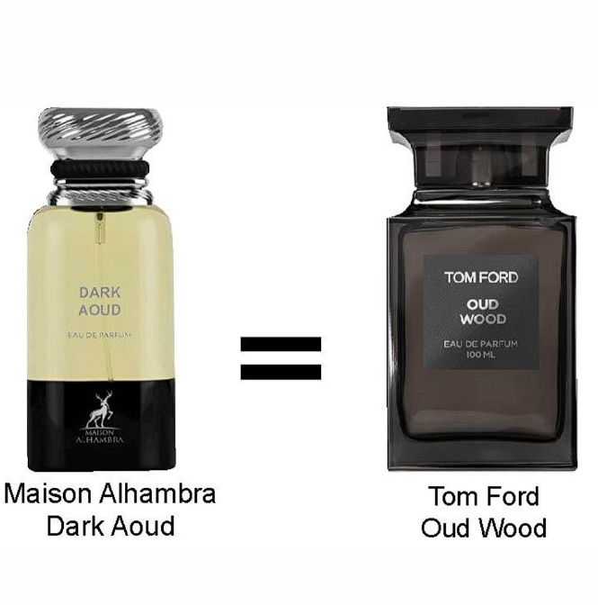 Dark Aoud by Maison Alhambra for Unisex - Eau de Parfum - 80ml