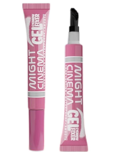 Might Cinema Gel Eyebrow Fixer With Brush for Natural Shaped Eyebrow - Waterproof - Long Lasting