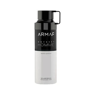 Odyssey Homme White Edition by Armaf for Men Deodorant Perfume Body Spray - 200ml
