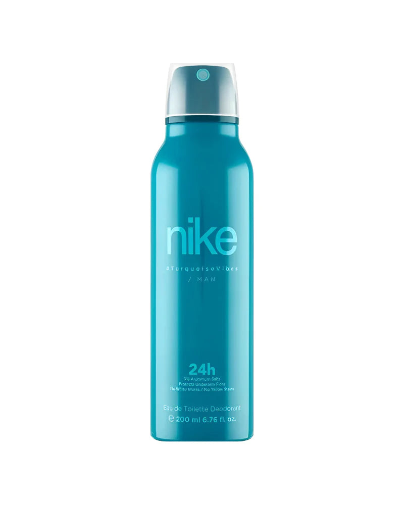 Nike Turquoise Vibes Man Deodorant Spray 24H, Eau De Toilette , 200ML