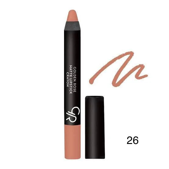 Golden Rose Matte Lipstick Crayon - No :26
