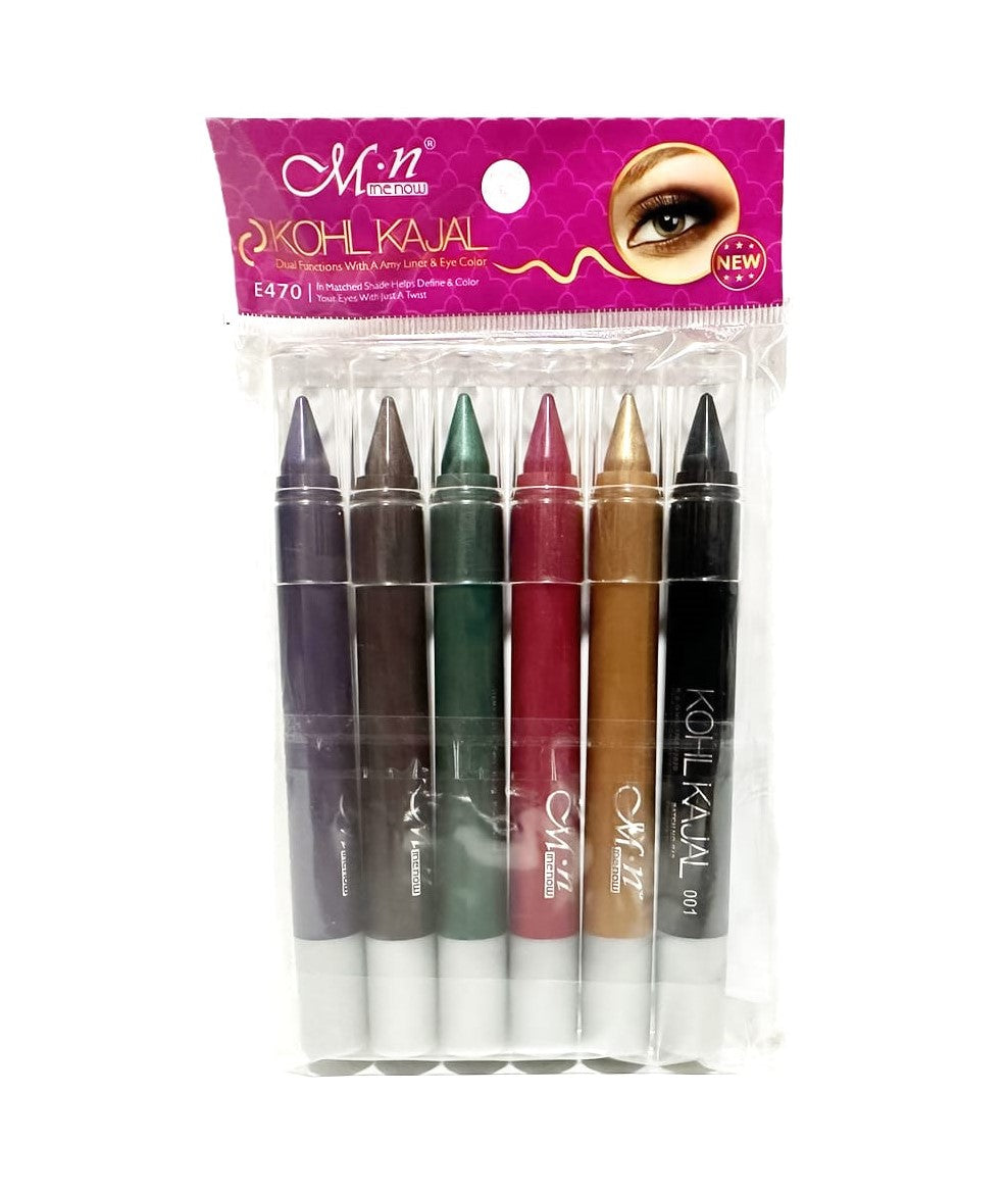 Me Now Kohl Kajal Pencil EyeShadow Pencil No : E470 - 6 Colors