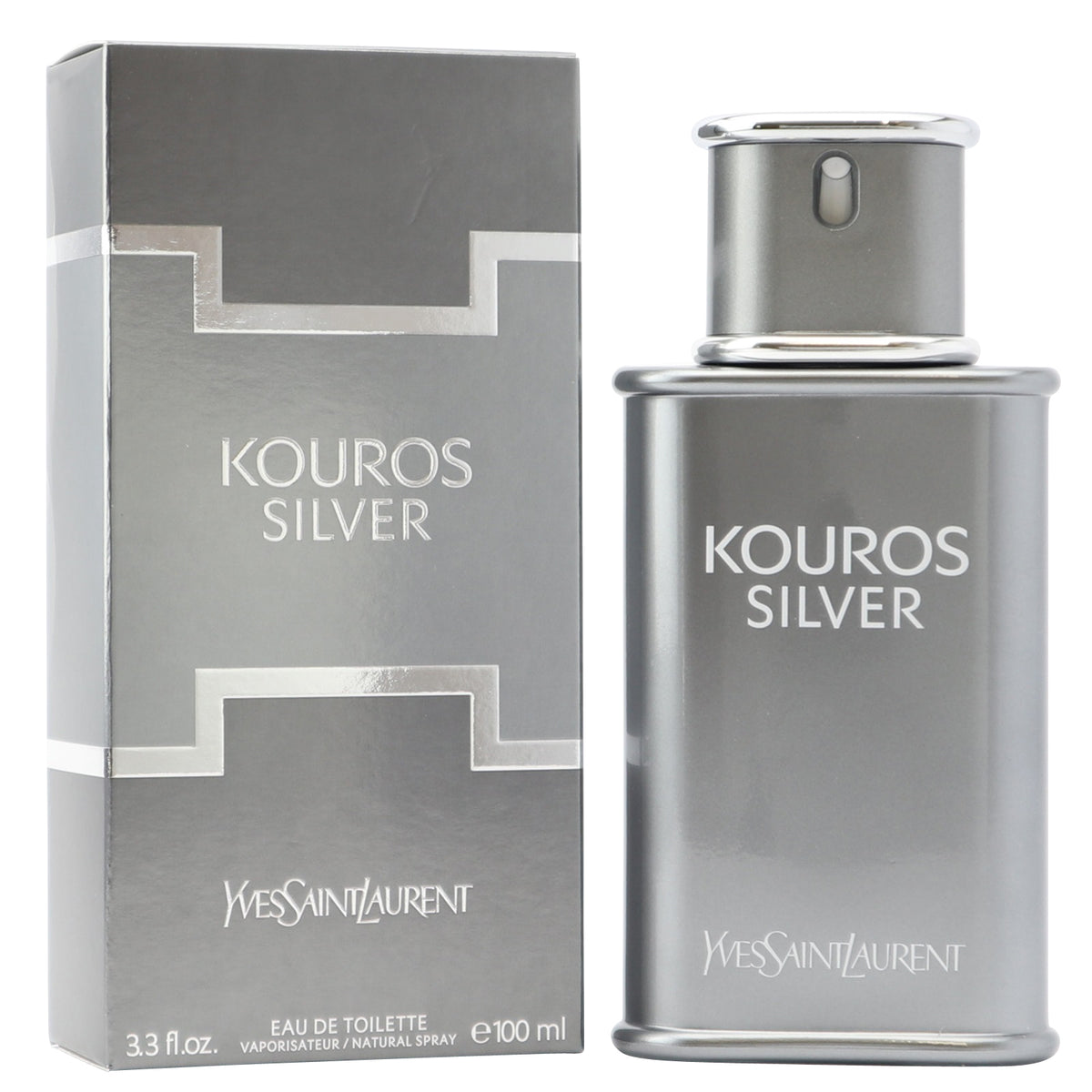 Yves Saint Laurent Kouros Silver For Men - Eau De Toilette -100ml