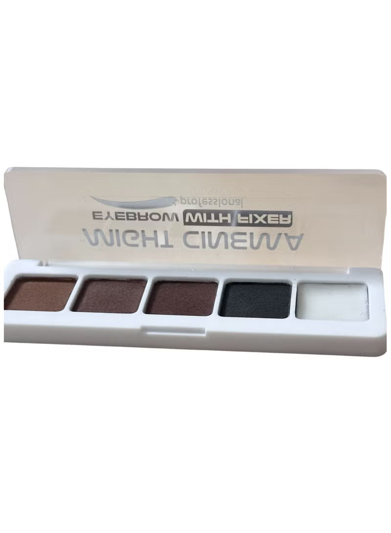 Might Cinema Eyebrow Palette Enhancer With Fixer - 4 Colors + fixer