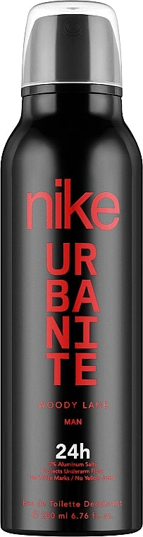 Nike Urbanite Woody Lane Man Deodorant Spray 24H, Eau De Toilette , 200ML