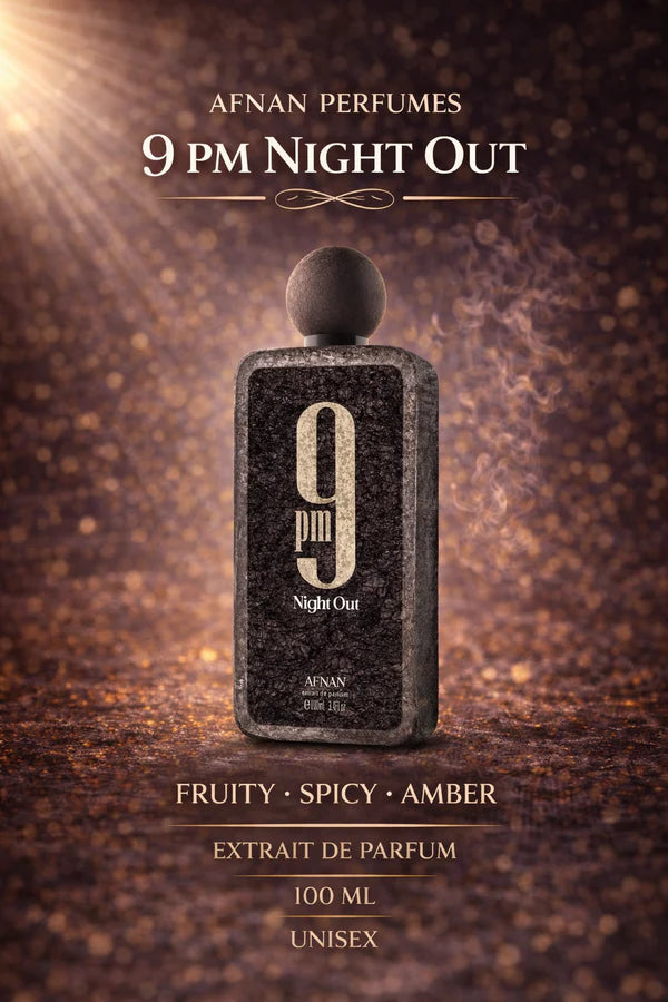 9PM Night Out by Afnan for Unisex - Extrait de Parfum - 100ml