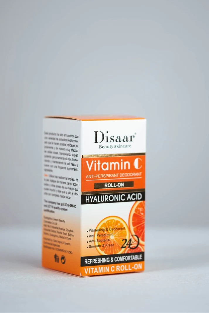 Disaar Beauty Brightening Deodorant Roll-On 24H with Hyaluronic Acid & Vitamin C – 50ml