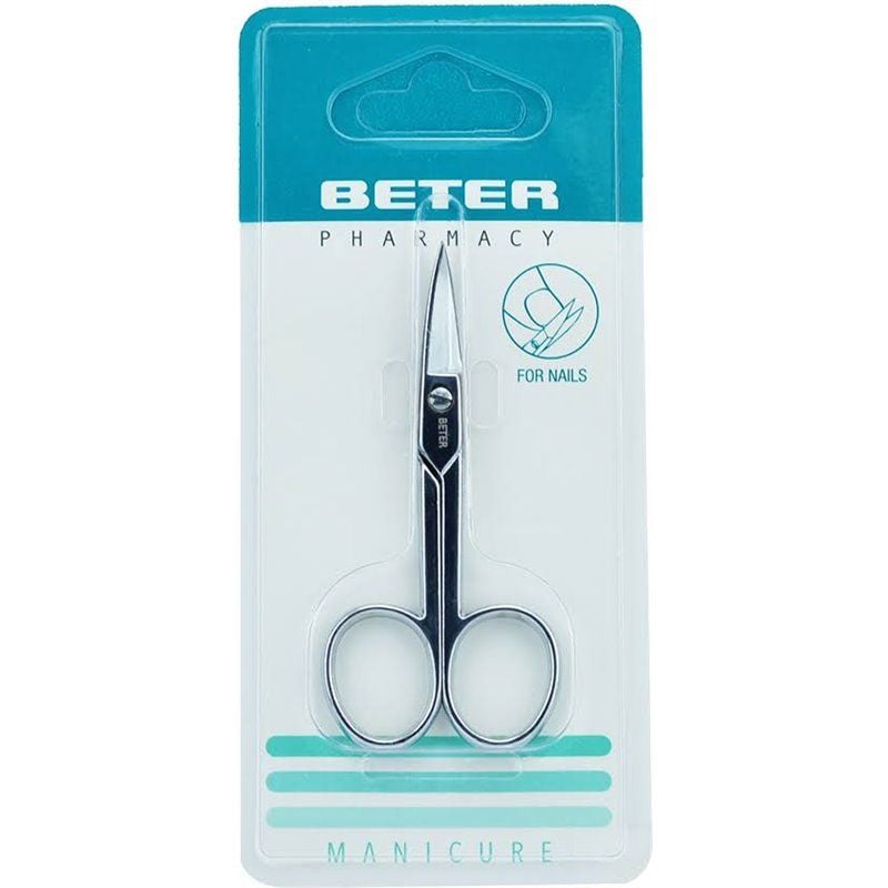 Beter Curved Nail Scissors - بيتر مقص اظافر بالكروم ذات طرف منحنى