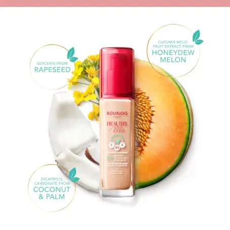 Bourjois Healthy Mix Clean Foundation - 51.2W Golden Vanilla - 30ml